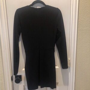 Zara Black Long Sleeve Dress